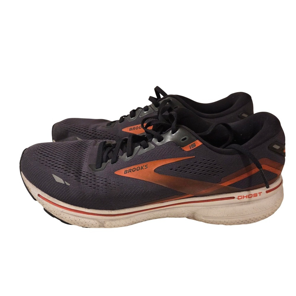 Brooks‎ Ghost 15 Mens Running Shoes Navy Orange 1103931D024 Size 12.5